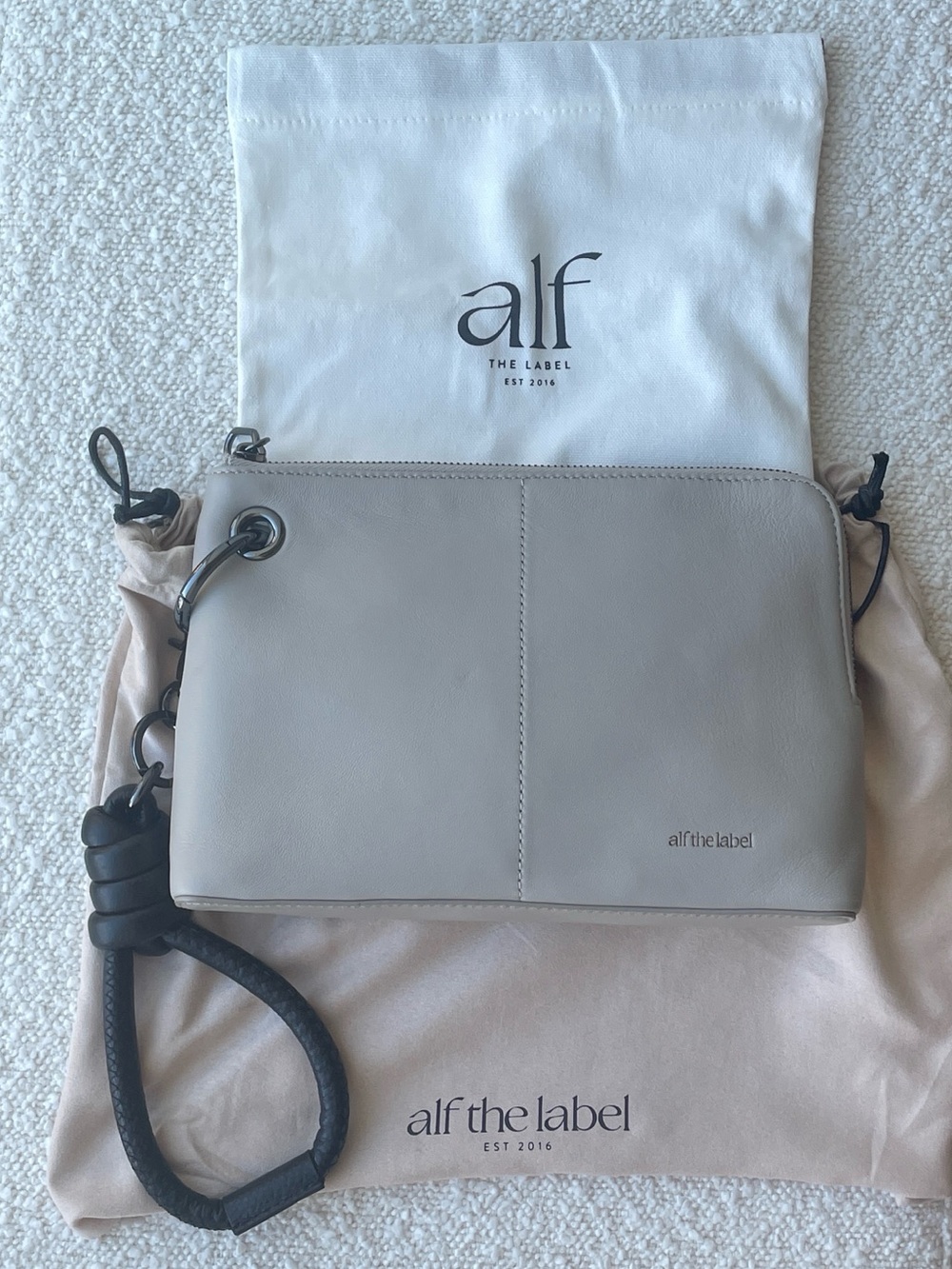 Soft Nappa Leather Clutch Bag NWOT | Alf The Label